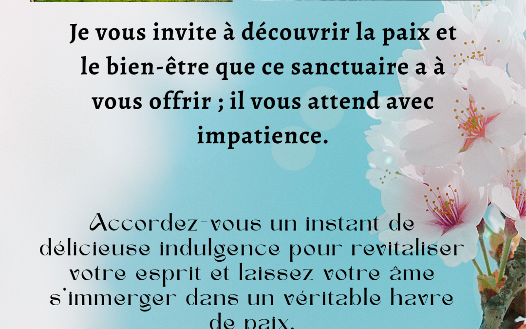 Les disponibilités du 7 au 11 avril