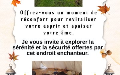 Les disponibilités du 27 au 31 octobre