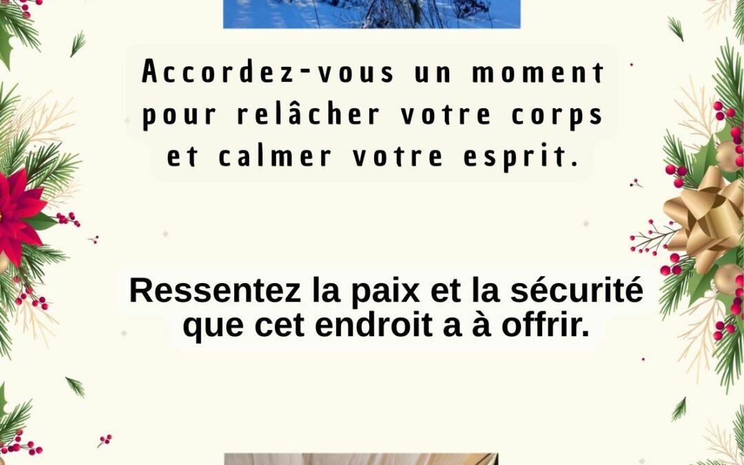 Les disponibilités du 29  décembre au 02 janvier