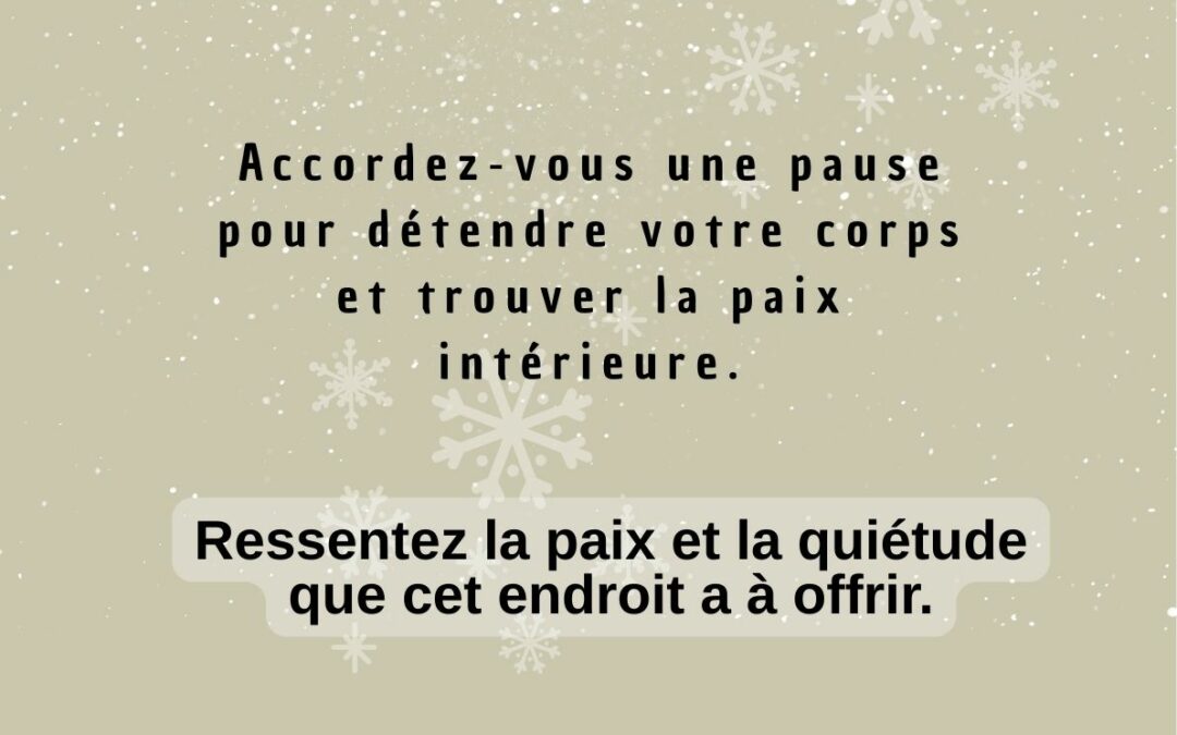 Les disponibilités du 12 au 16 janvier