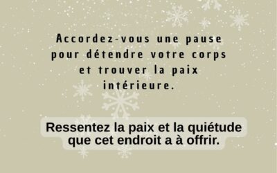 Les disponibilités du 12 au 16 janvier